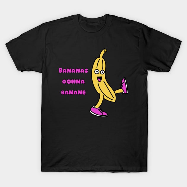 Bananas Gonna Banane T-Shirt by blueberrytheta